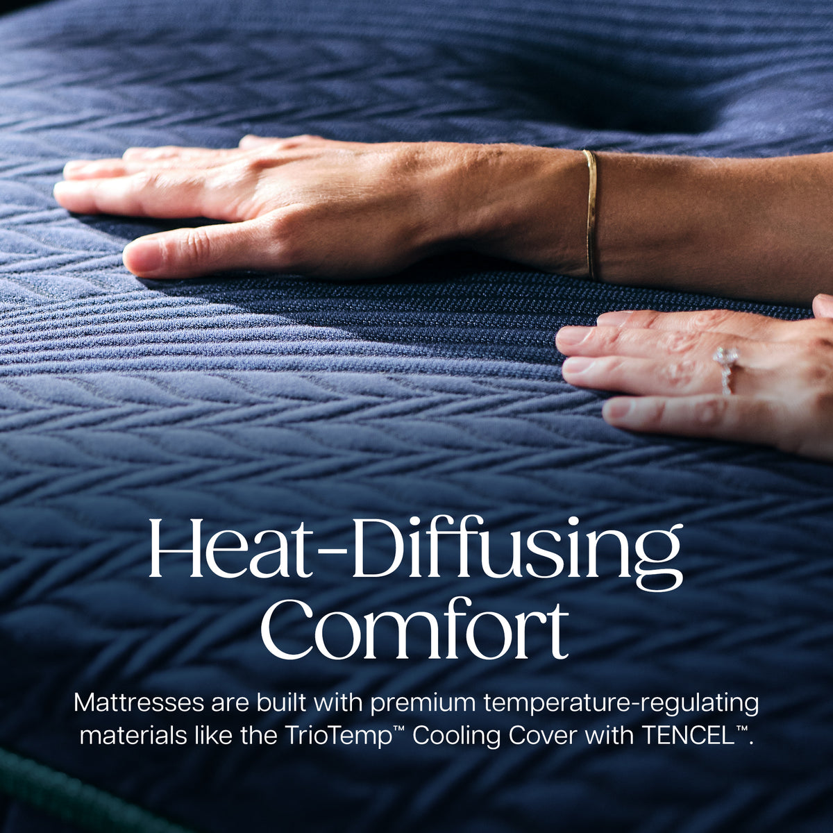 heat-diffusing comfort for restful sleep